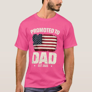 Camiseta Promovido a papá 2025 fiesta de embarazo nuevo pap