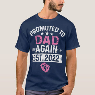 Camiseta Promovido A Papá De Nuevo El Embarazo De 2022