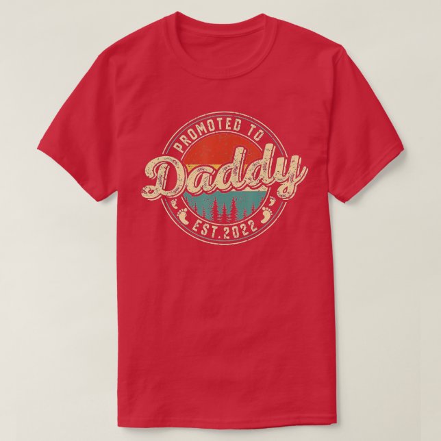 Camiseta Promovido A Papi 2022 Primer Día De Los Padres (Diseño del anverso)