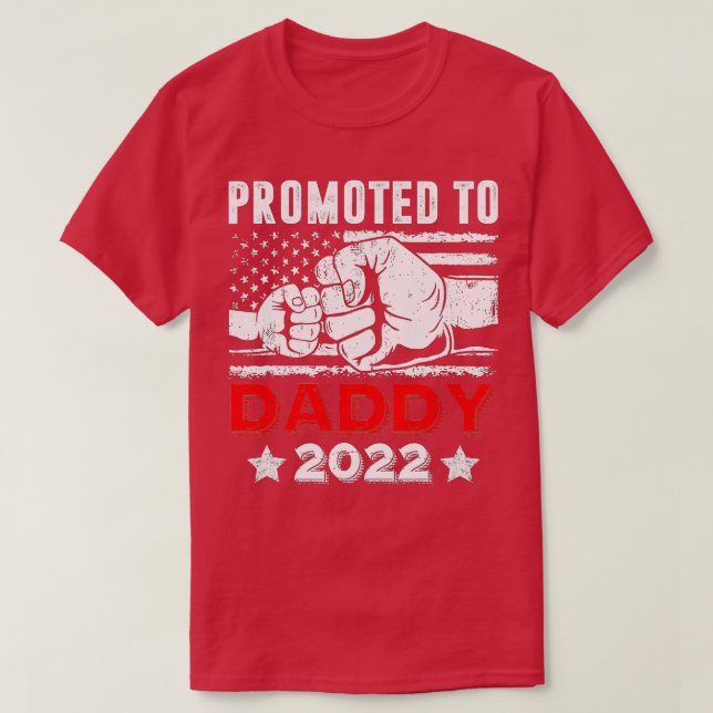 Camiseta Promovido A Papi 2022 Primer Día De Los Padres (Diseño del anverso)