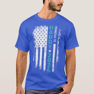 Camiseta Promovido a papi 2024 ee.uu. american para nuevo p