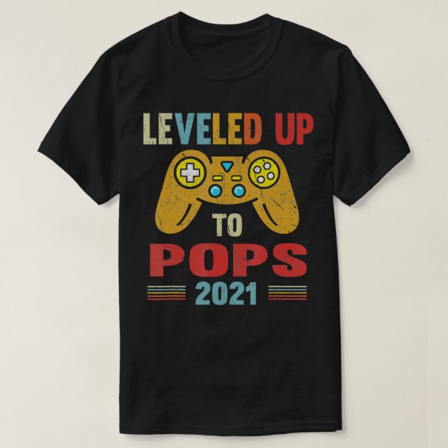 Camiseta Promovido A Pops EST 2021 Subido Al Abuelo (Diseño del anverso)