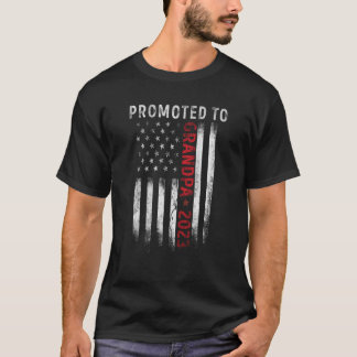 Camiseta Promovido Al Abuelo 2023 Bandera Estadounidense Nu