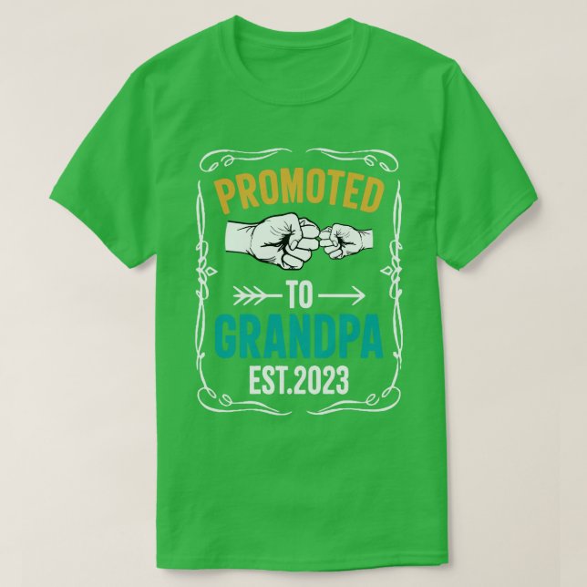 Camiseta Promovido Al Abuelo Est 2023 Nuevos Padres Abuelos (Diseño del anverso)