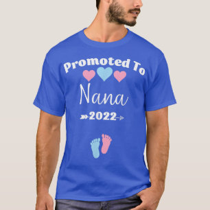 Camiseta Promovido al Anuncio de Embarazo Rosa y Azul de Na