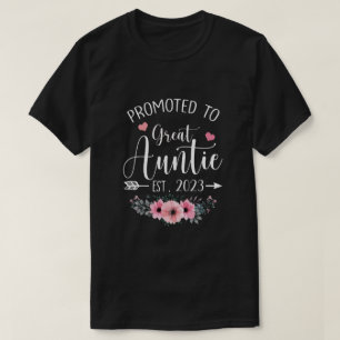 Camiseta Promovido Al Gran Día de la Madre De La Tía Est 20