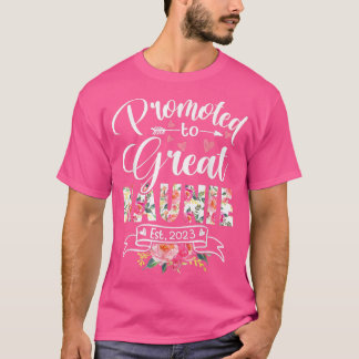 Camiseta Promovido al Gran Naunie Est 2023 floral First Tim