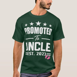 Camiseta Promovido al tío es un Chica Est 2023 nuevo gran U