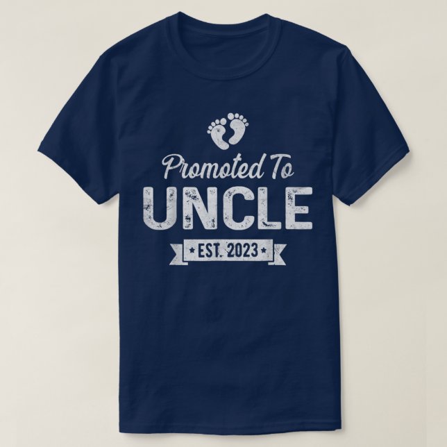 Camiseta Promovido Al Tío Est 2023 Pronto Para Ser El Tío P (Diseño del anverso)