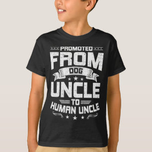 Camiseta Promovido De Tío Perro A Tio Humano Perro Lover