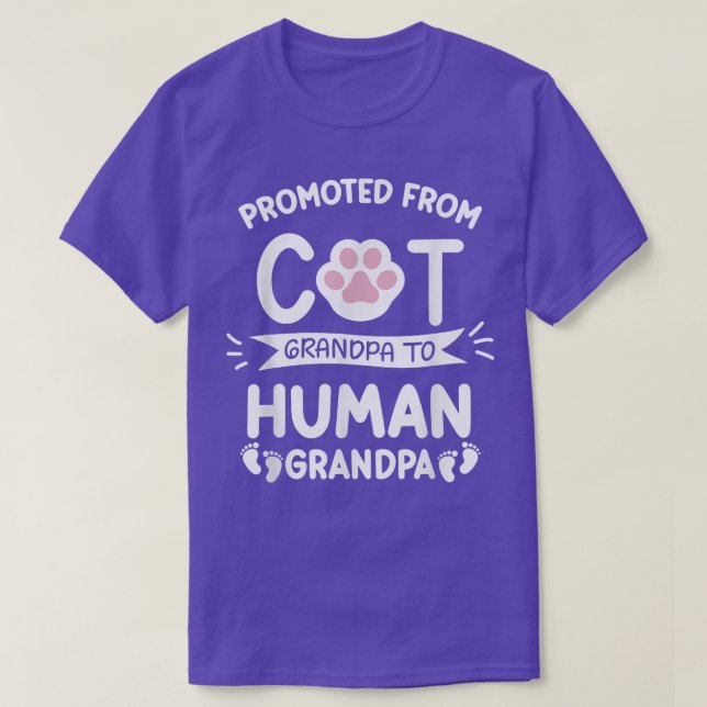 Camiseta Promovido Del Abuelo Del Gato Al Abuelo Humano Nac (Diseño del anverso)