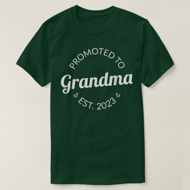 Camiseta Promovido Para El Futuro De La Abuela 2023 Pronto  (Diseño del anverso)