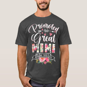 Camiseta Promovido por primera vez a la floral del Gran Mim