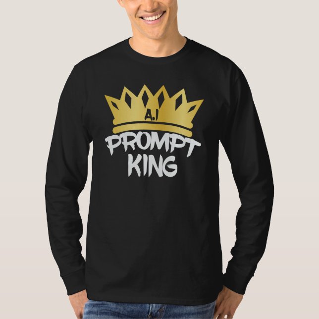 Camiseta Prompt King Machine Learning Data Learning Compute (Anverso)