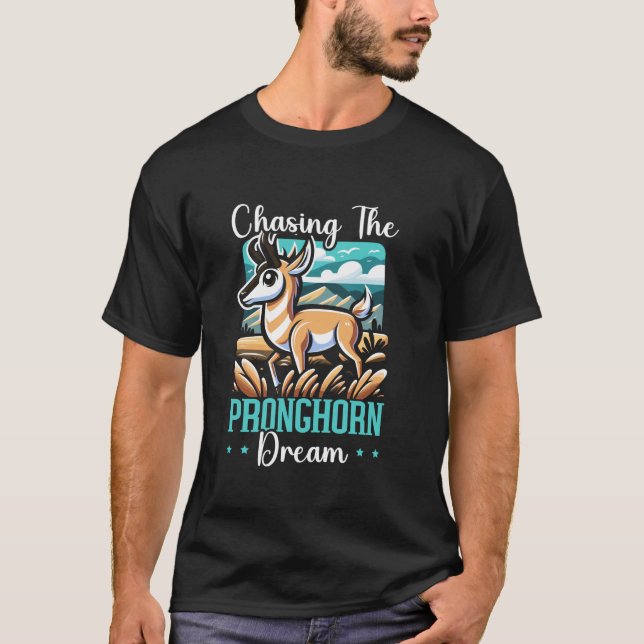 Camiseta Pronghorn Hunter Animal Hunter Rifle Antelope Hunt (Anverso)