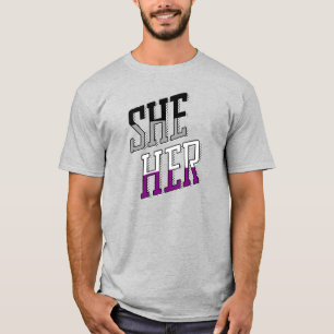 Camiseta Pronombres asexuales Ella Ella 