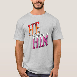 Camiseta Pronombres de Lesbiana Él Le
