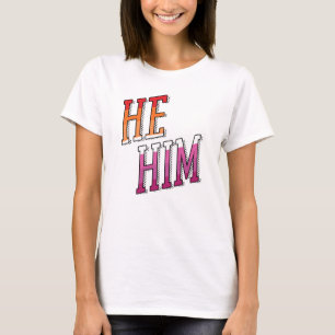 Camiseta Pronombres de Lesbiana Él Le