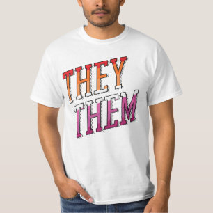 Camiseta Pronombres Lesbianos Ellos Ellas