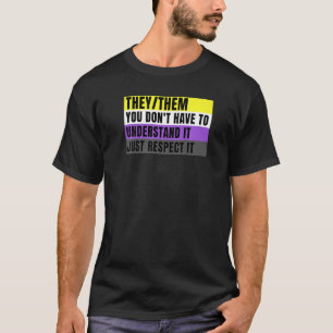 Camiseta Pronombres Preferidos They Them Género Fluido No B