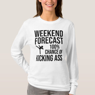Camiseta Pronóstico de fin de semana - 100% de posibilidade