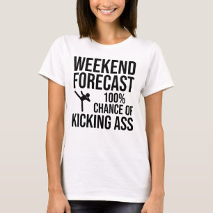 Camiseta Pronóstico de fin de semana - 100% de posibilidade