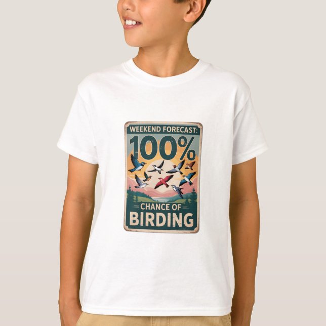 Camiseta Pronóstico de fin de semana: 100% de probabilidade (Anverso)