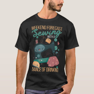 Camiseta Pronóstico de Fin de Semana Coser Con Posibilidad