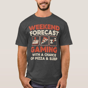 Camiseta Pronóstico de fin de semana Jugando con posibilida