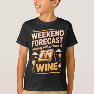 Camiseta Pronóstico de fin de semana para hombres de glampi