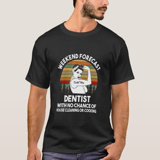 Camiseta Pronóstico De Fin De Semana Para Mamá (Anverso)