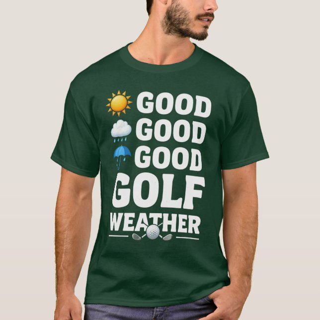 Camiseta Pronóstico de Golf para golfista (Anverso)