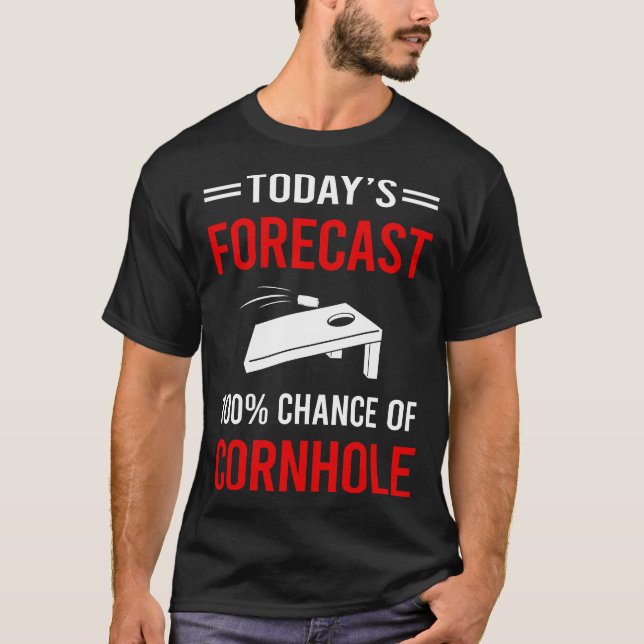 Camiseta Pronóstico de Hoy Cornhole (Anverso)