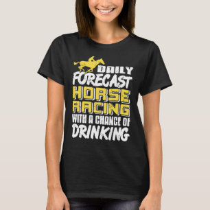 Camiseta Pronóstico Diario De Carreras De Caballos Con Posi