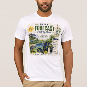 Camiseta Pronóstico diario de vida de Pickleball