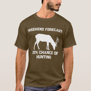 Camiseta Pronóstico Divertido de Fin de Semana 100% de Posi