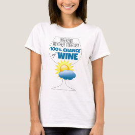 Camiseta Pronóstico meteorológico de fin de semana Sunny 10