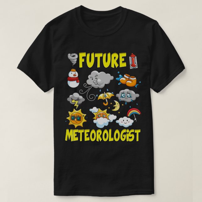 Camiseta Pronóstico meteorológico de los niños Meteorólogos (Diseño del anverso)