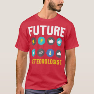 Camiseta pronóstico meteorológico de meteorología del meteo