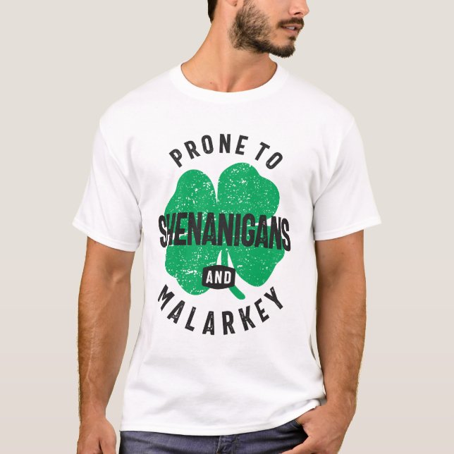 Camiseta Pronóstico para Shenanigans y el Día de los Santo  (Anverso)
