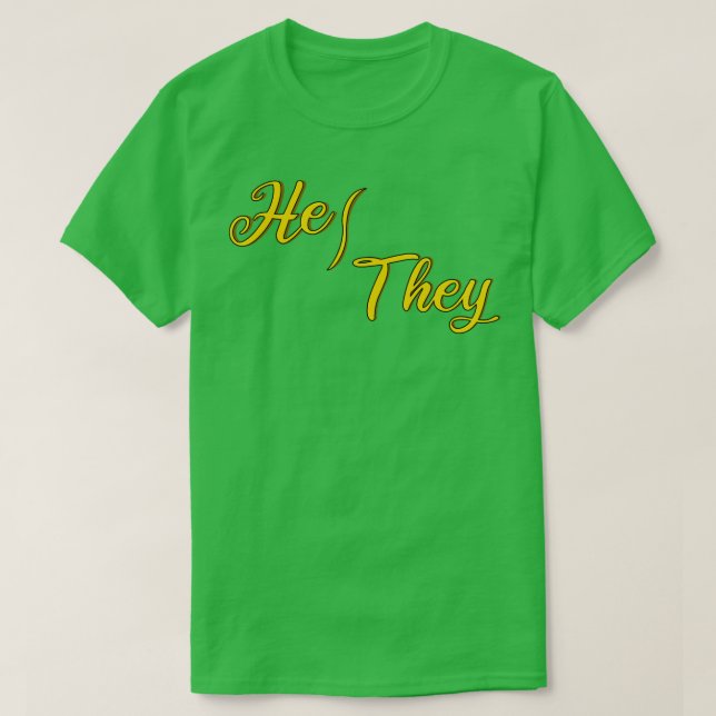 Camiseta Pronouns 3 (Diseño del anverso)
