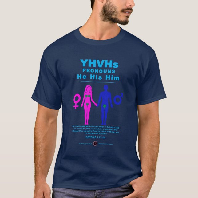 Camiseta Pronouns de YHVH (Anverso)