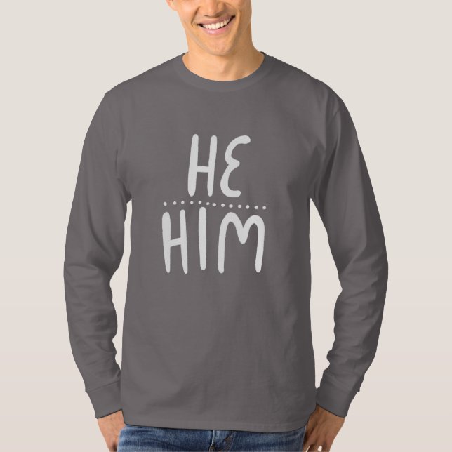 Camiseta Pronouns Handlettering T-Shirt (Anverso)