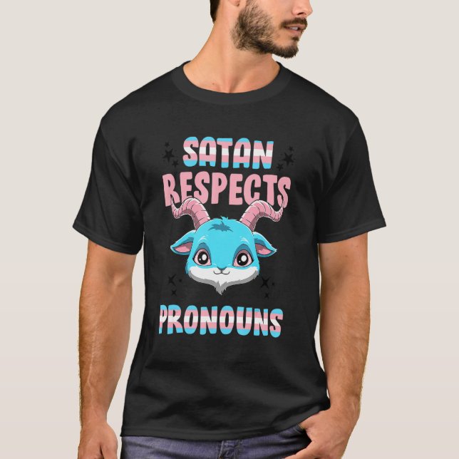 Camiseta Pronouns Pentagram Trans (Anverso)