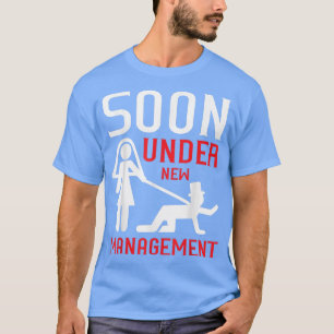 Camiseta Pronto bajo nueva dirección Esposa Novio Despedid