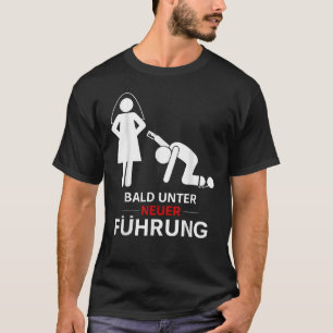 Camiseta Pronto bajo nueva guía con la novia y el novio