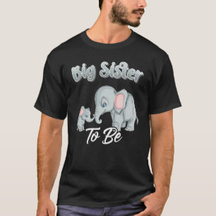 Camiseta Pronto Gran Hermana Para Ser Elefantes Género Baby