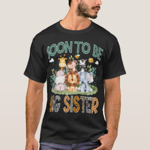 Camiseta Pronto Hermana Mayor Safari De Animales Del Jungle