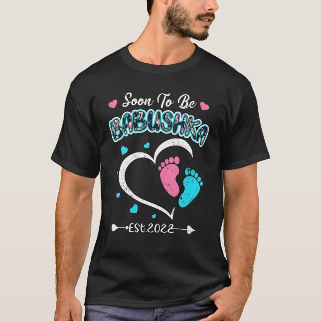 Camiseta Pronto La Abuela Anunciará A Babushka 2022 Nueva G (Anverso)