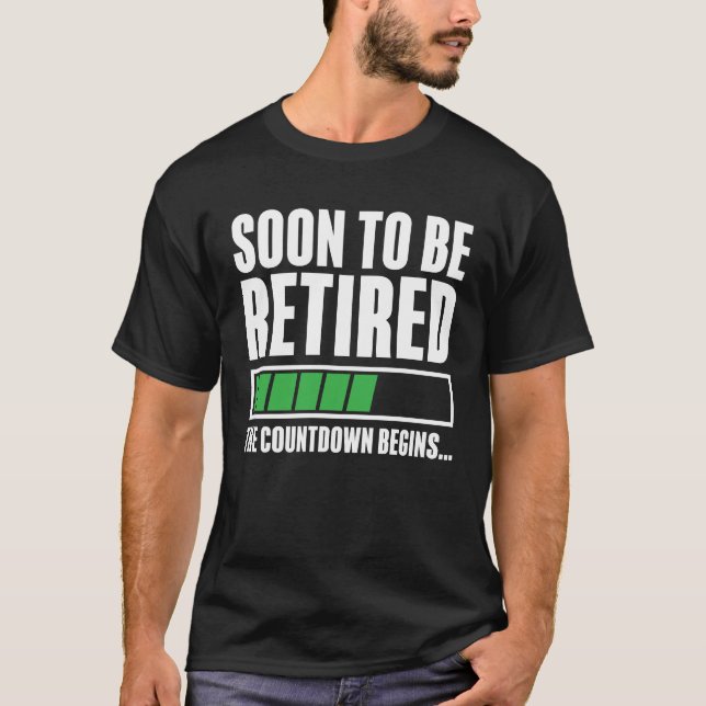 Camiseta Pronto Se Retirará La Cuenta Regresiva Comienza (Anverso)